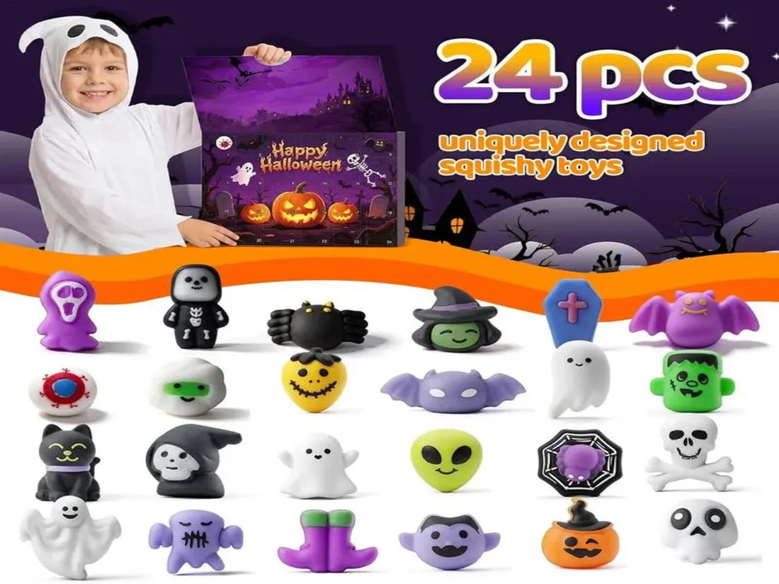 All 24 Halloween mochi squishies